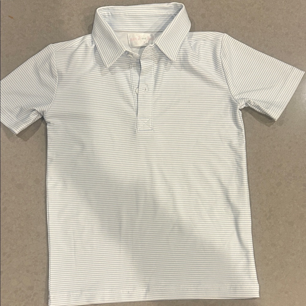 Cecil and Lou Classic Striped Kids Polo Shirt 5T